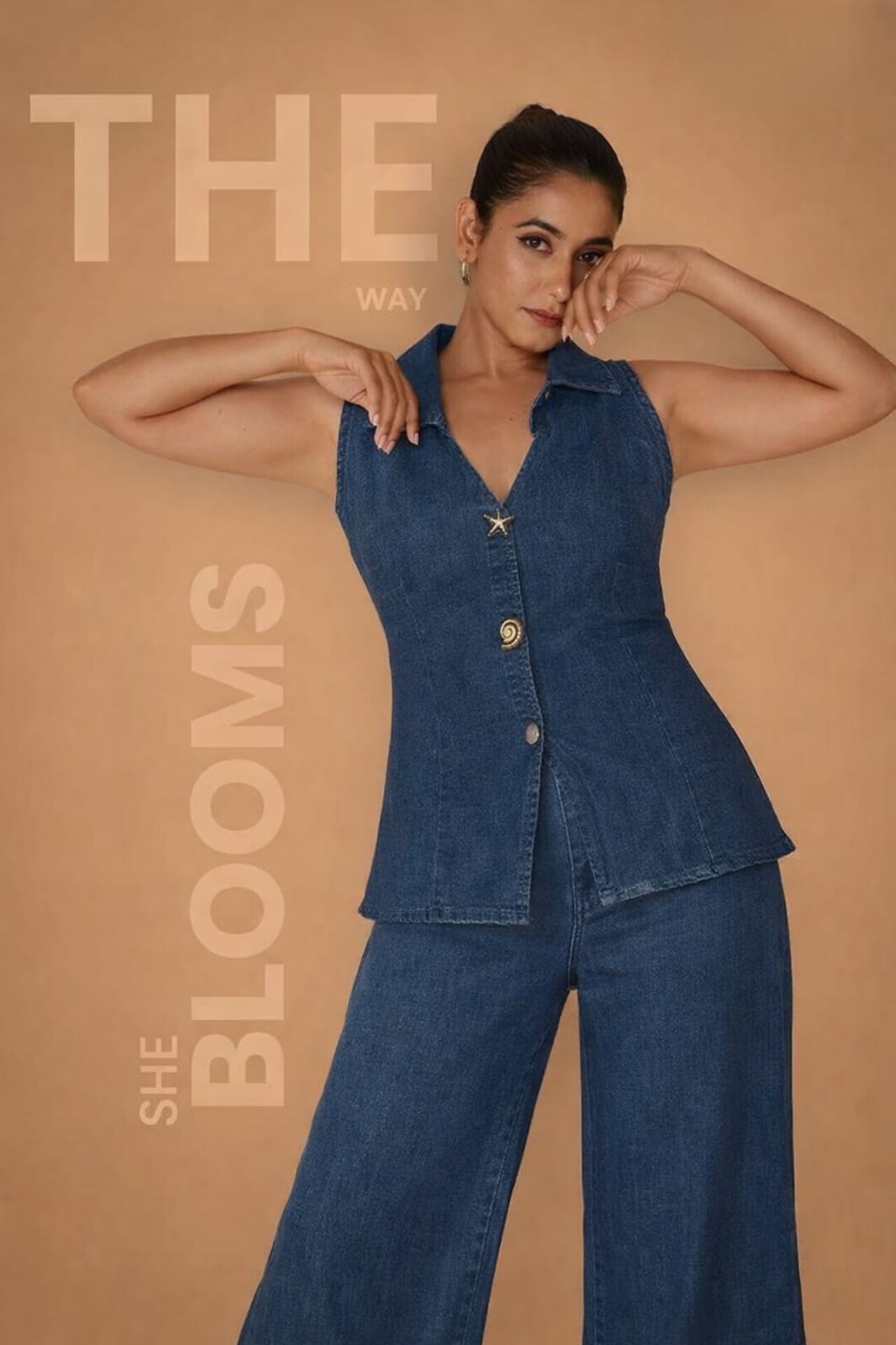 Denim cord set