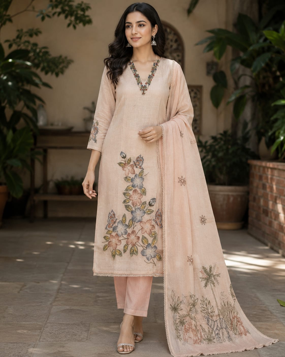 Kota Cotton Suit Fabric