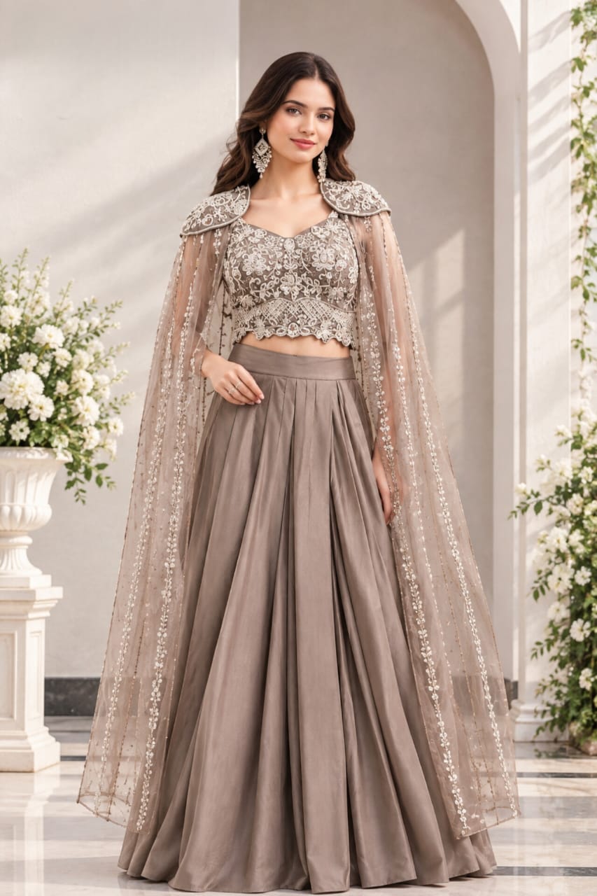 Top With Drape Skirt