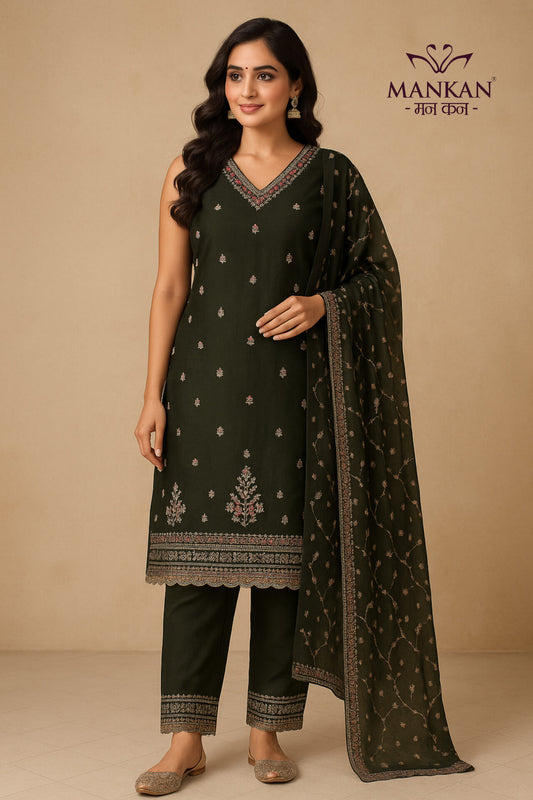 Kurti Set With Zari Work