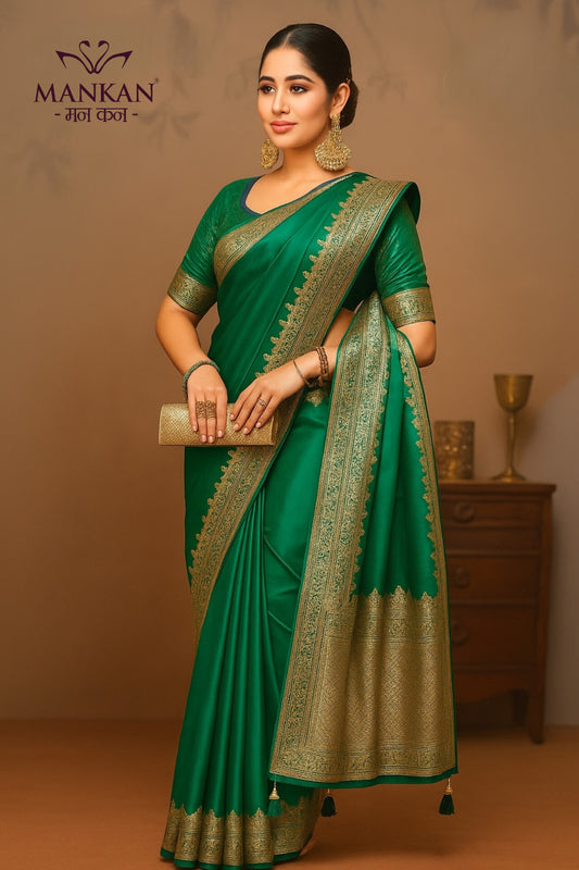 Banarasi Silk Saree With Sarosh Work