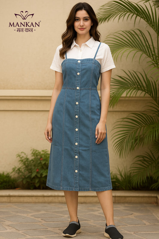 Denim Western Dress
