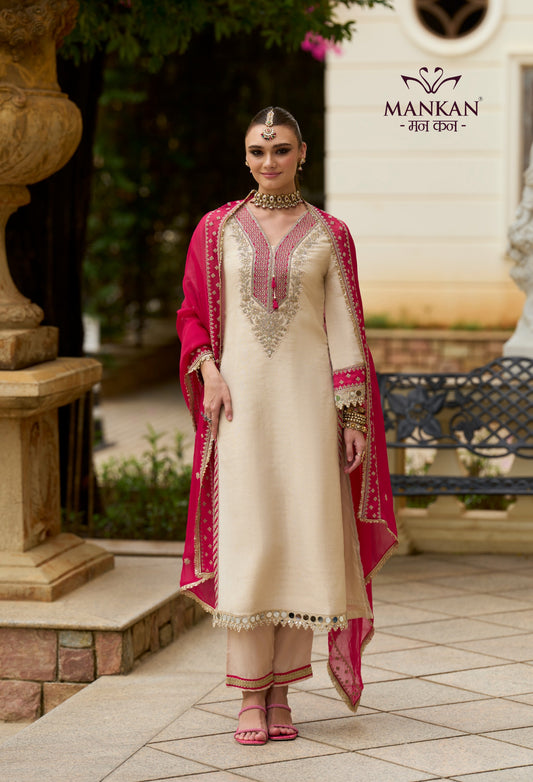 khadi Silk Kurti Set