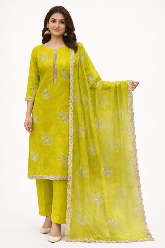 Organza Kurti Fabric