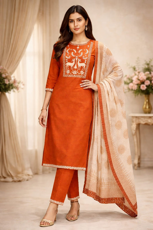 Rayon Kurti Set