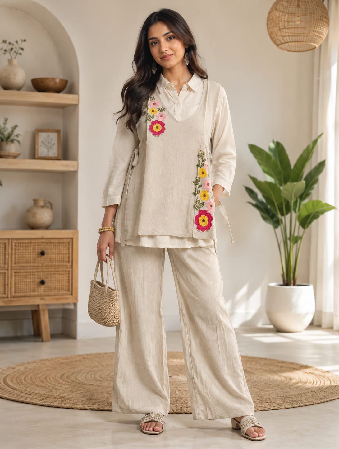 Linen Cotton Cord Set