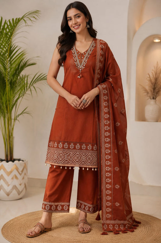 Cotton Kurti Set