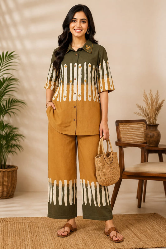 Khadi Cotton Cord Set