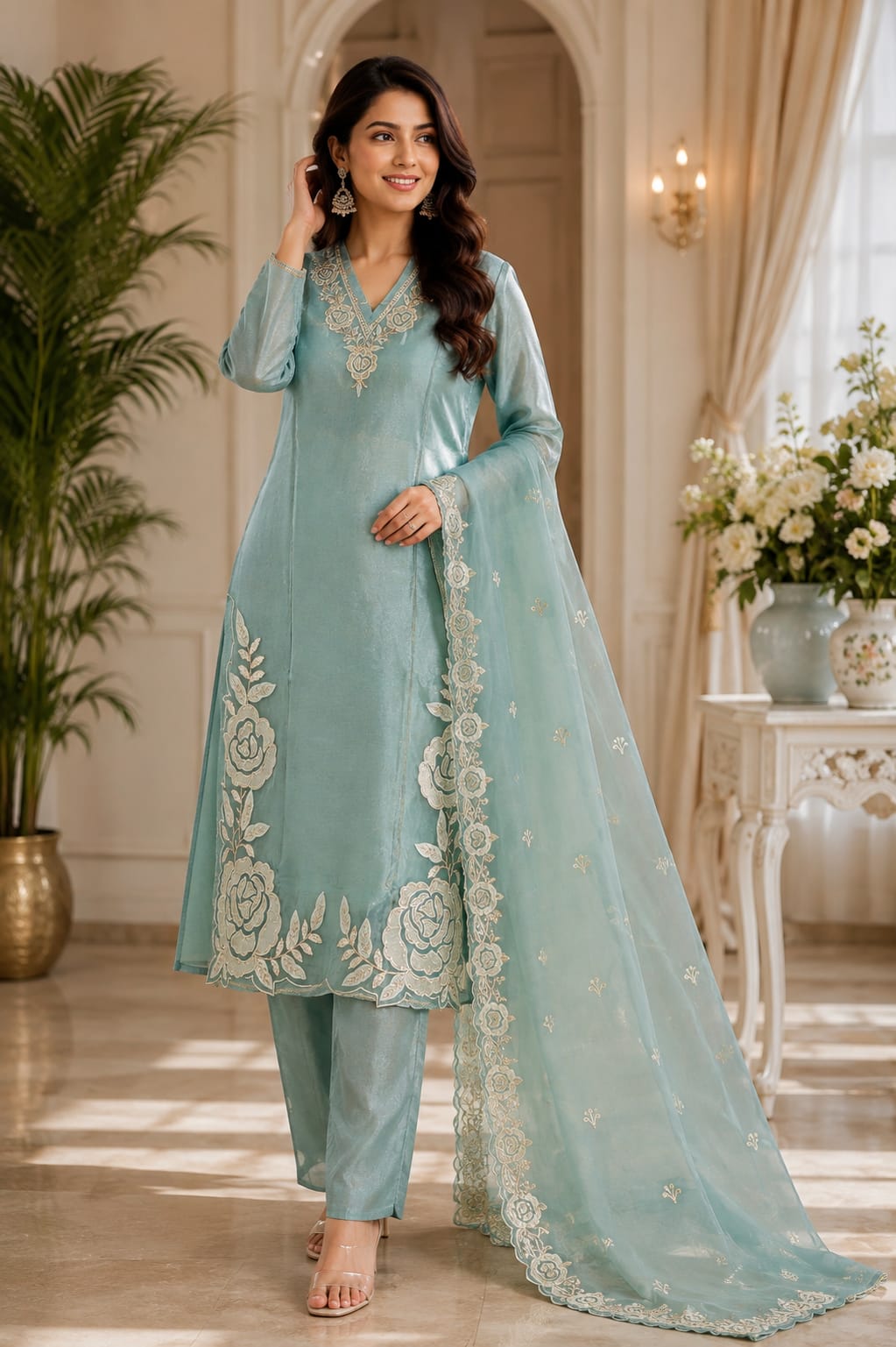 Simar Silk Kurti Set