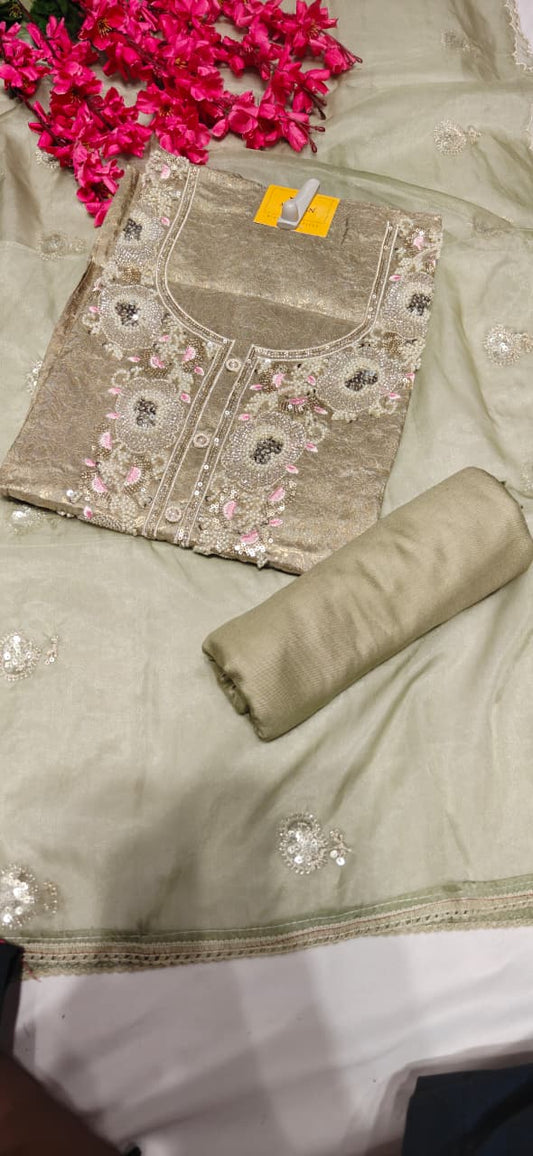 Chanderi Silk Suit Fabric