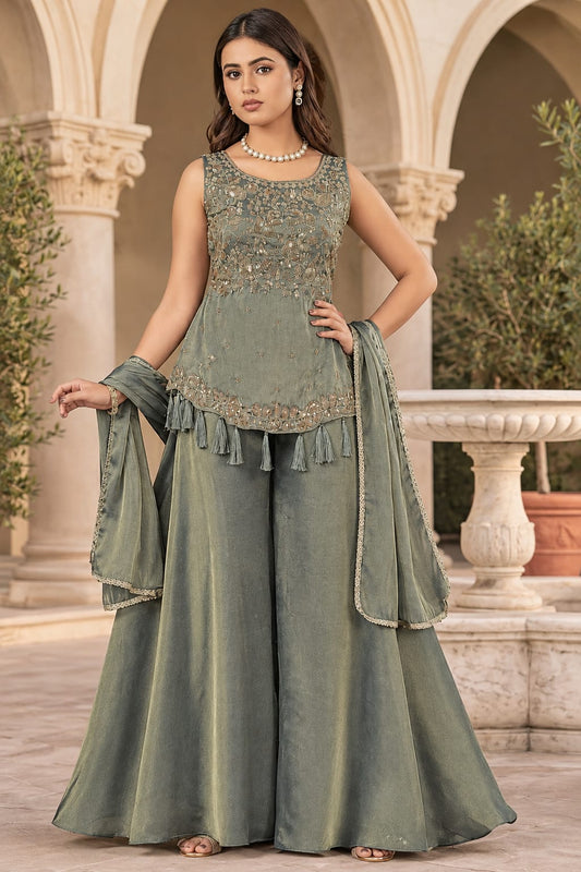 Short Kurti With Pamplum