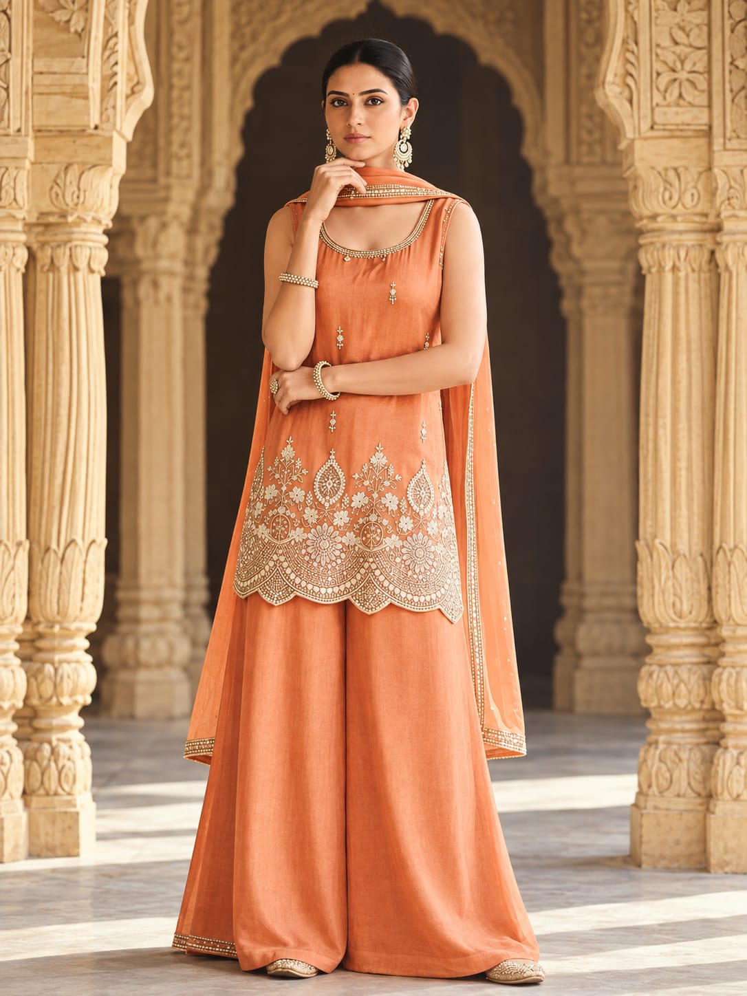 Indowestern Kurti With Palazzo